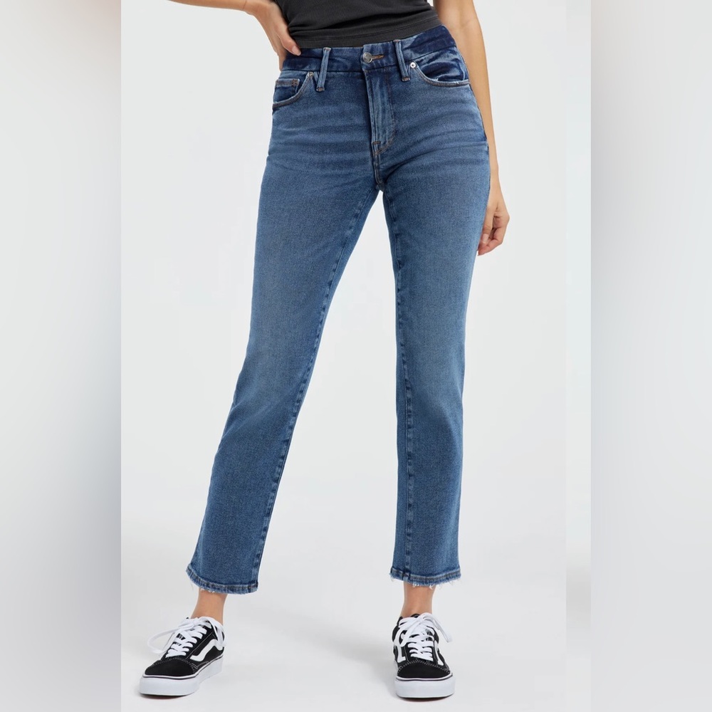 Good American Good Waist Straight Jean